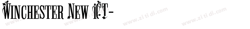 Winchester New ICT字体转换